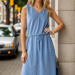 Heimish Sleeveless Solid Ribbed Dress